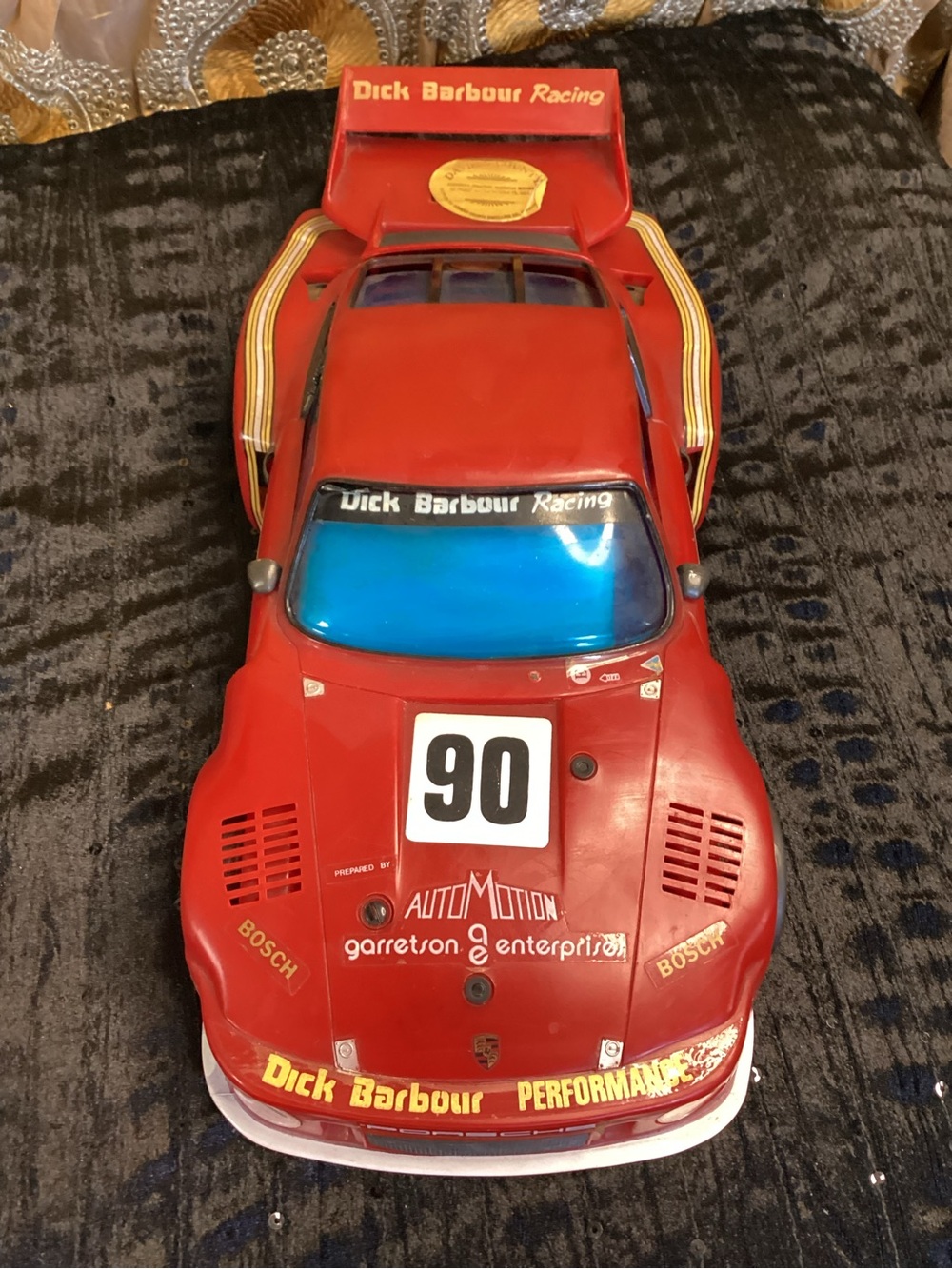 Vintage Dick Barbour Racing Bourbon Decanter Porsche IMSA GT 935